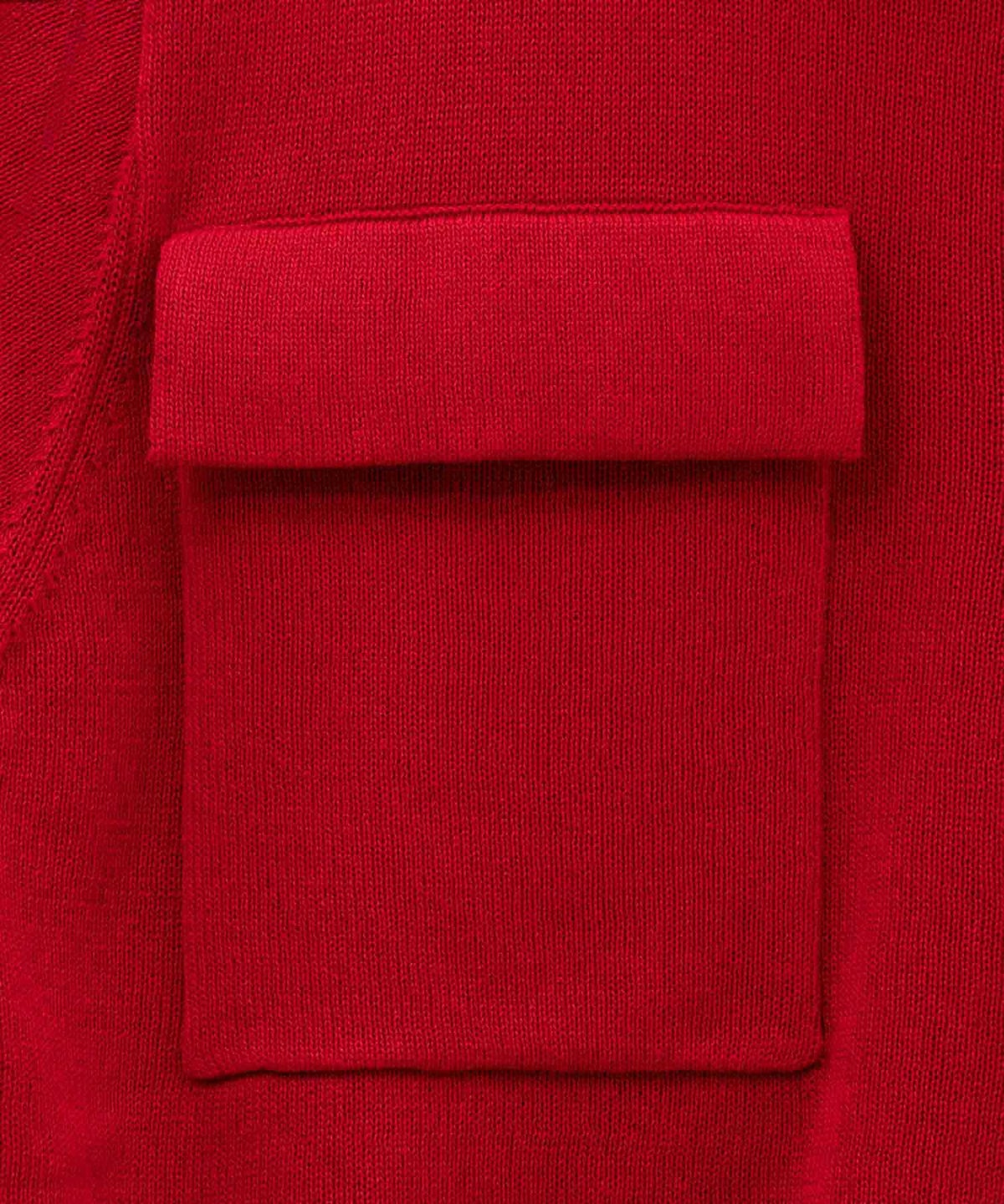 milli de l'air ポロカラーダブルポケットニット レディース