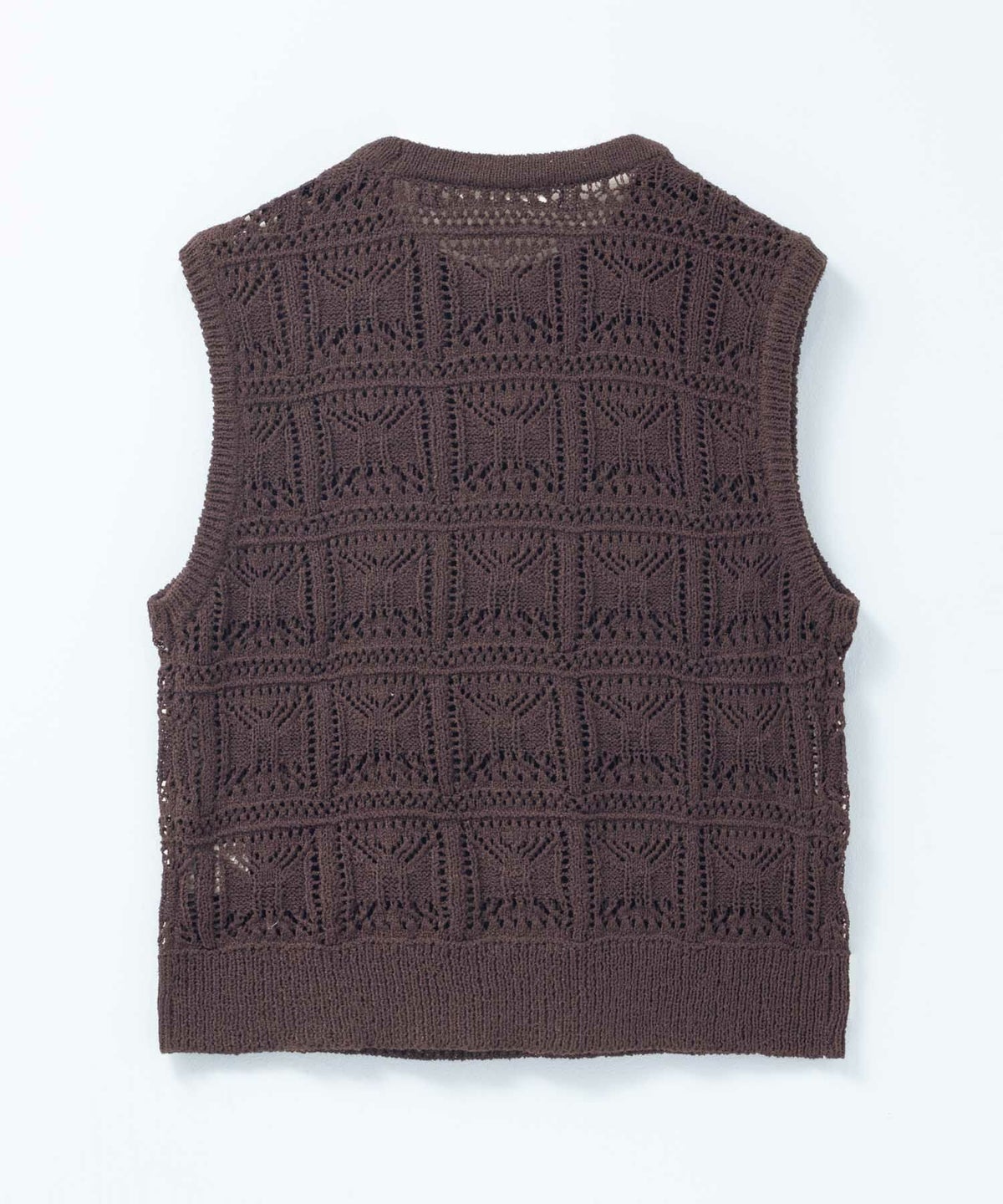 milli de l'air 幾何柄編みニットベスト レディース