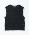 [期間限定knit]milli de l'air 幾何柄編みニットベスト レディース商品サムネイル-22