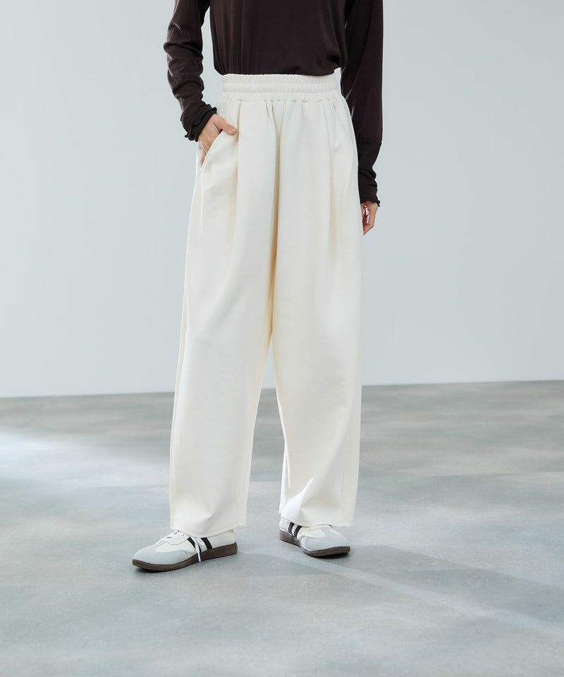 milli de l'air ポンチ素材 リラックスカーブパンツ レディース商品画像-2