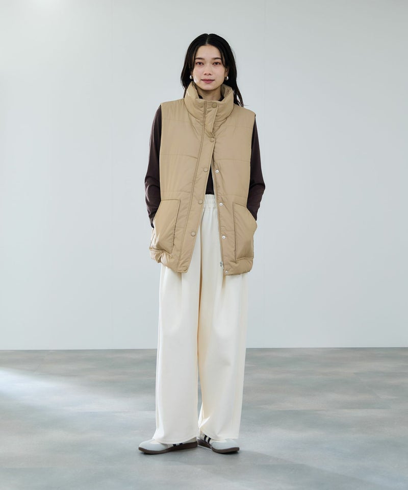 milli de l'air  ポンチ素材 リラックスカーブパンツ レディース商品画像-10