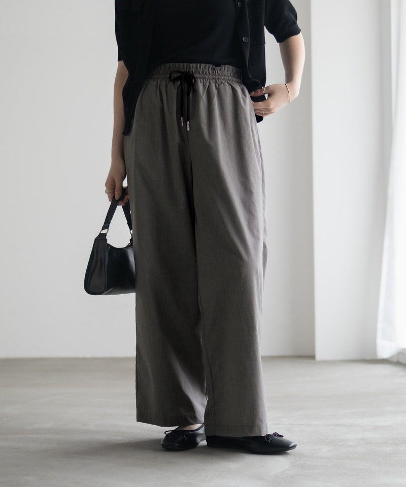 milli de l'air デニムライクセミワイドパンツ レディース商品画像-6