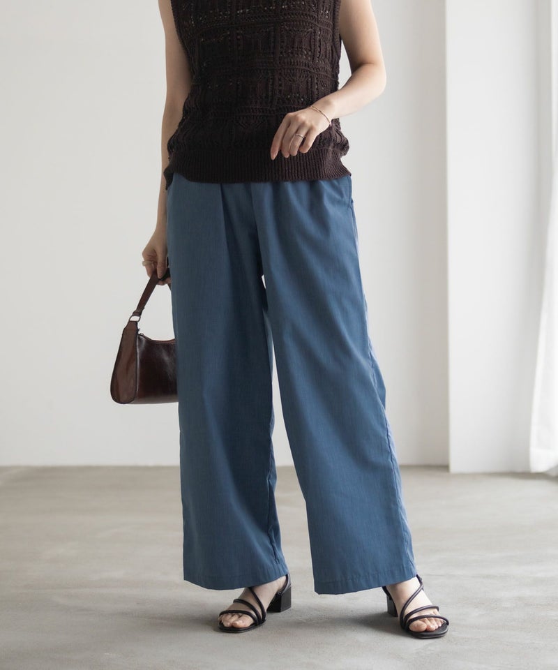 milli de l'air デニムライクセミワイドパンツ レディース商品画像-12