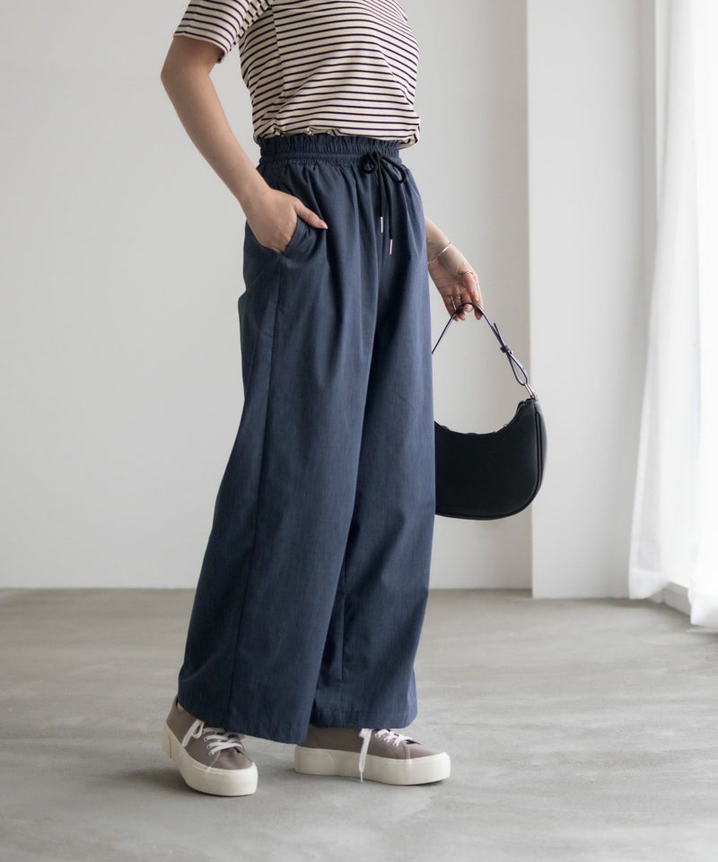 milli de l'air  デニムライクセミワイドパンツ レディース商品画像-16