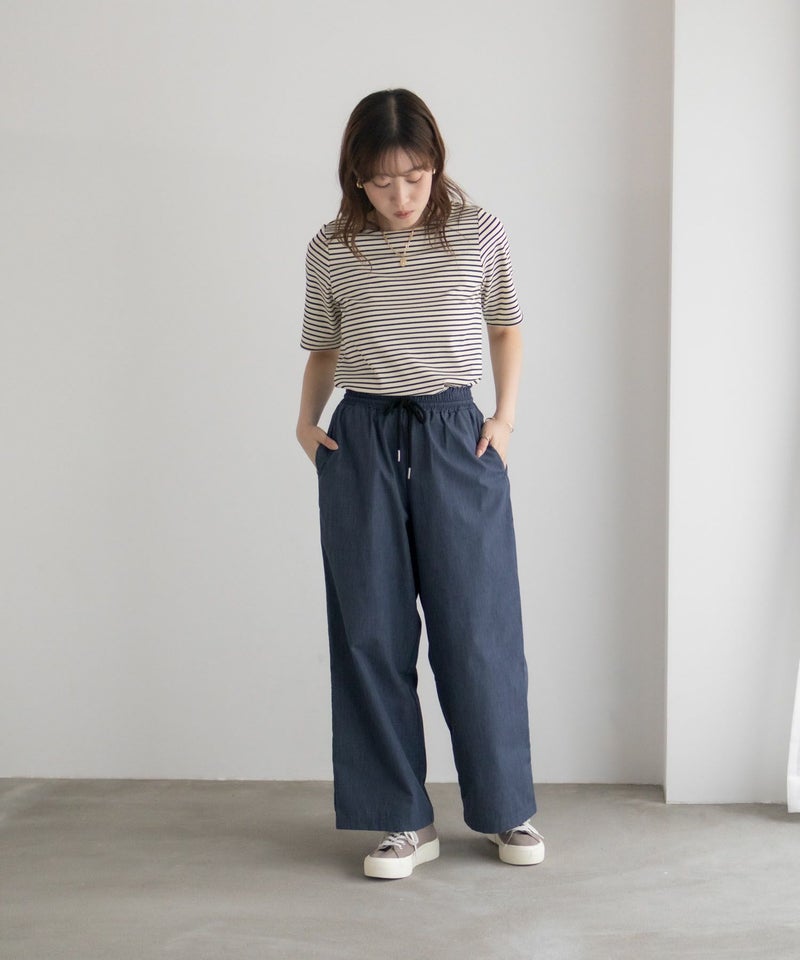 milli de l'air デニムライクセミワイドパンツ レディース商品画像-17