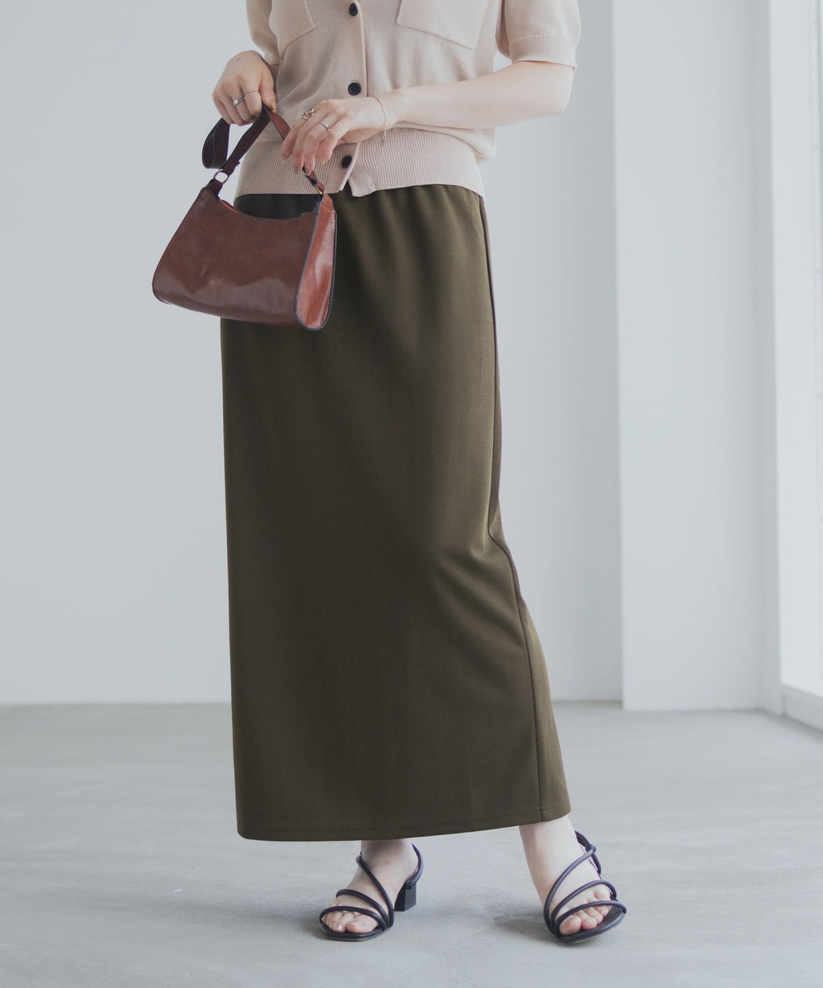 milli de l'air ジョーゼットナロースカート レディース