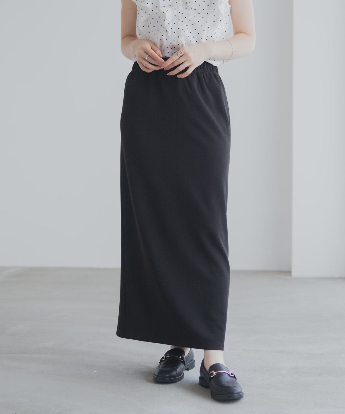 milli de l'air ジョーゼットナロースカート レディース