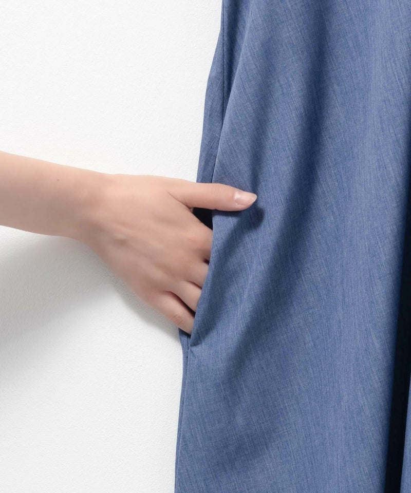 milli de l'air デニムライクシャツワンピース レディース商品画像-7