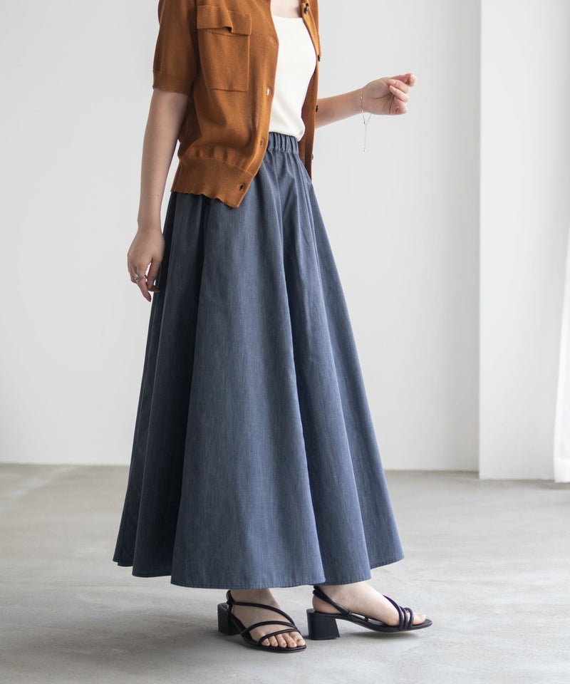 milli de l'air デニムライクスカート レディース商品画像-5