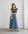 milli de l'air デニムライクスカート レディース商品サムネイル-17