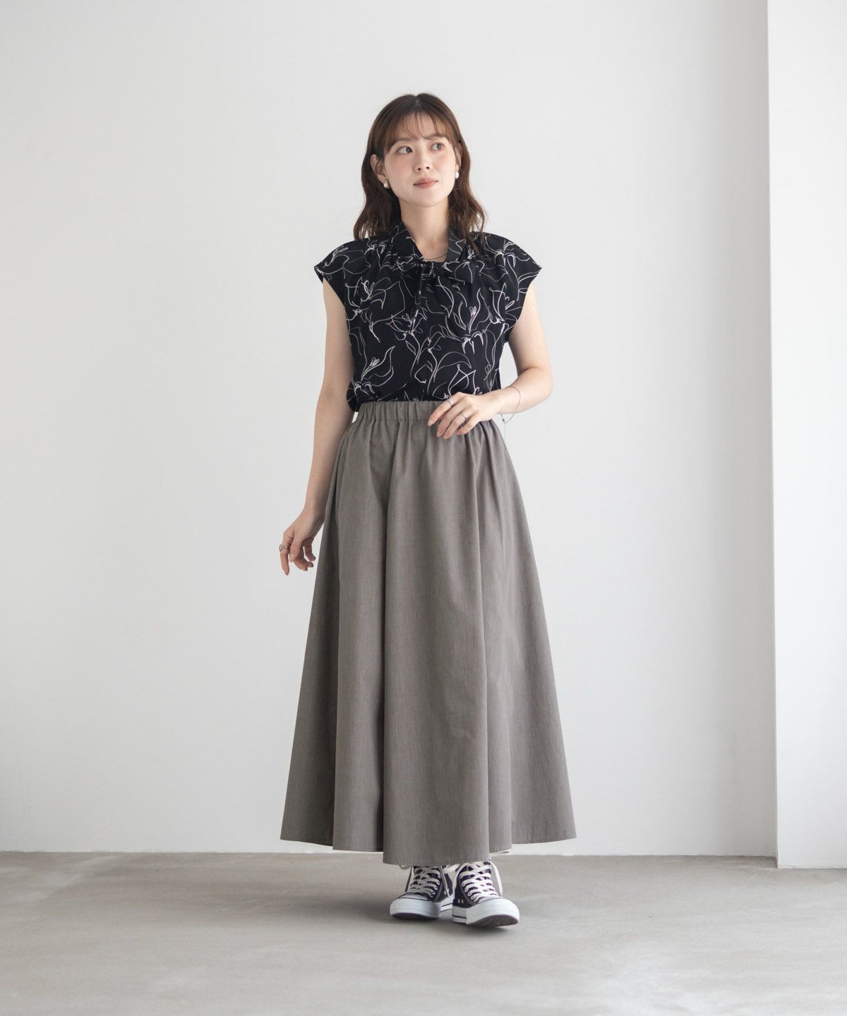 milli de l'air デニムライクスカート レディース