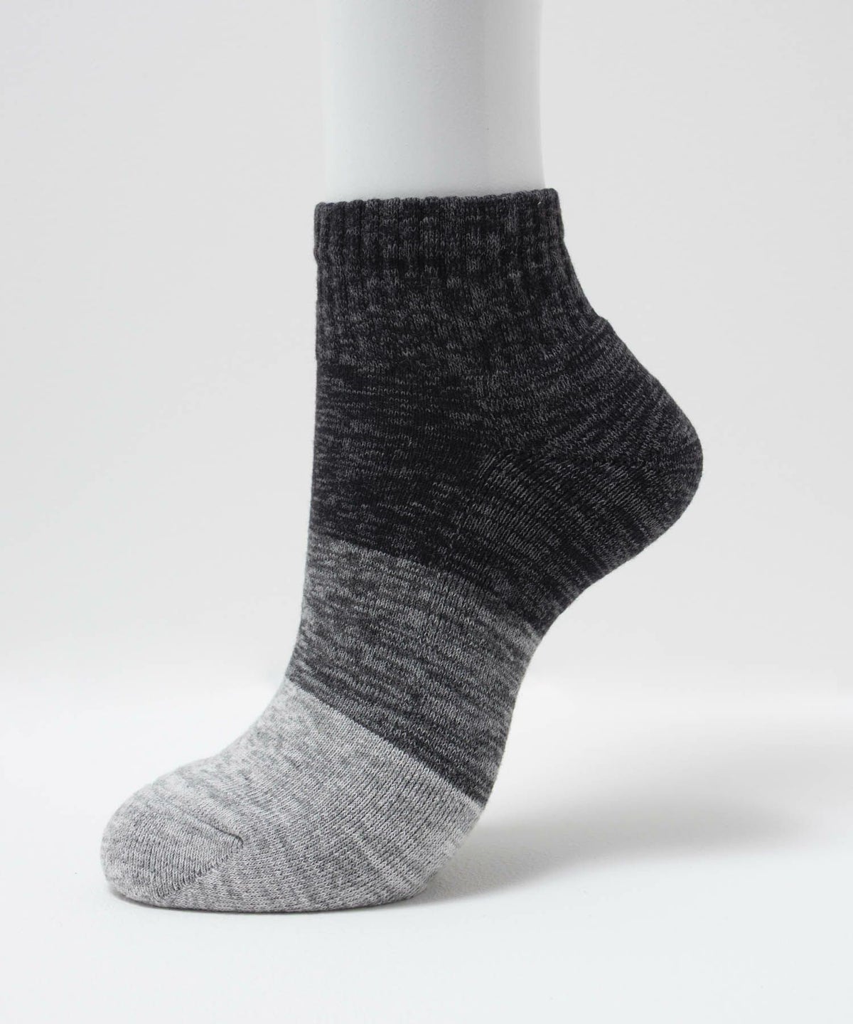 NAVY クォーターソックス カラー切替柄 メンズ