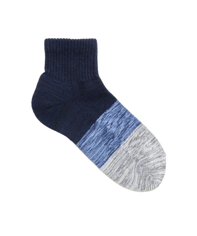NAVY クォーターソックス カラー切替柄 メンズ商品画像-4