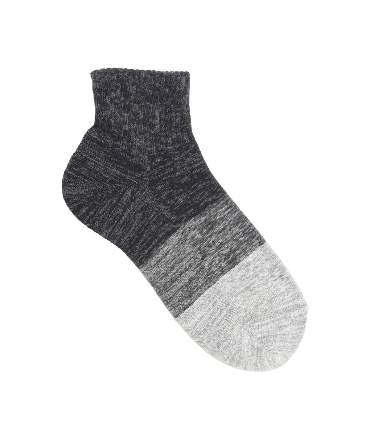 NAVY クォーターソックス カラー切替柄 メンズ