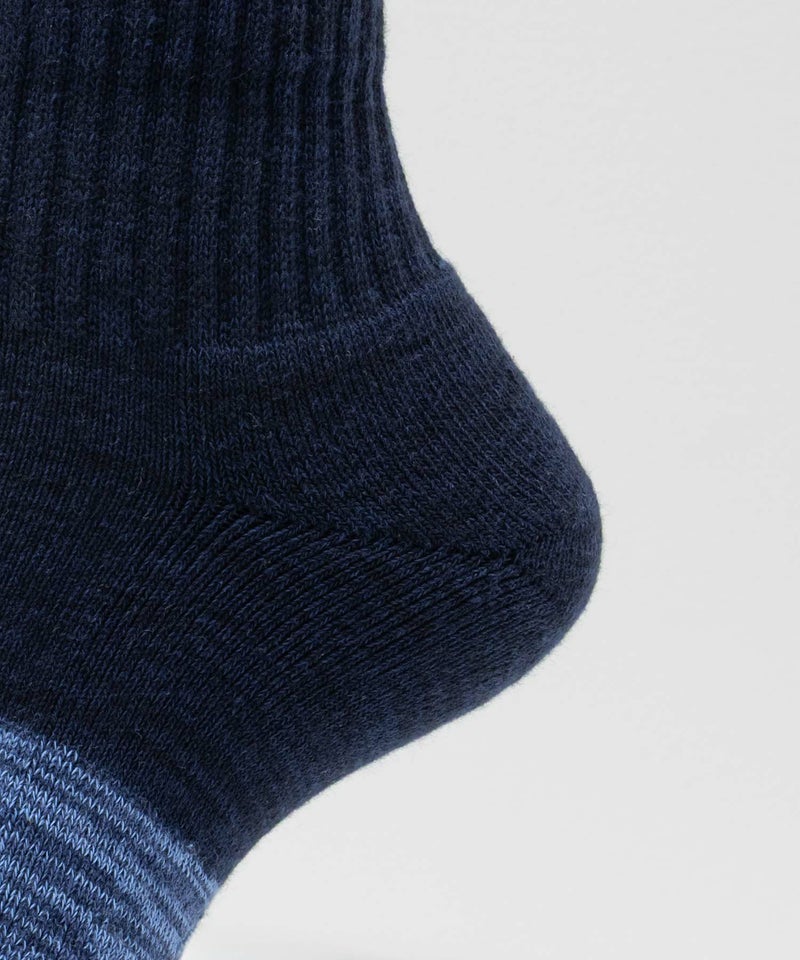 NAVY クォーターソックス カラー切替柄 メンズ商品画像-9