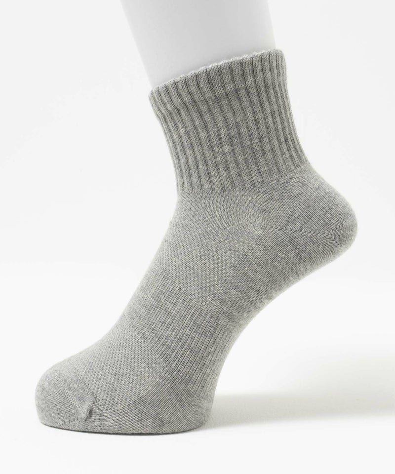 NAVY  クォーターソックス 甲メッシュ DRY快適 メンズ商品画像-2