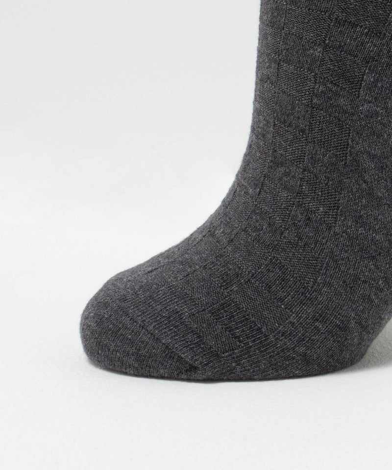 NAVY  クルーソックス ロックチェック柄 メンズ商品画像-8