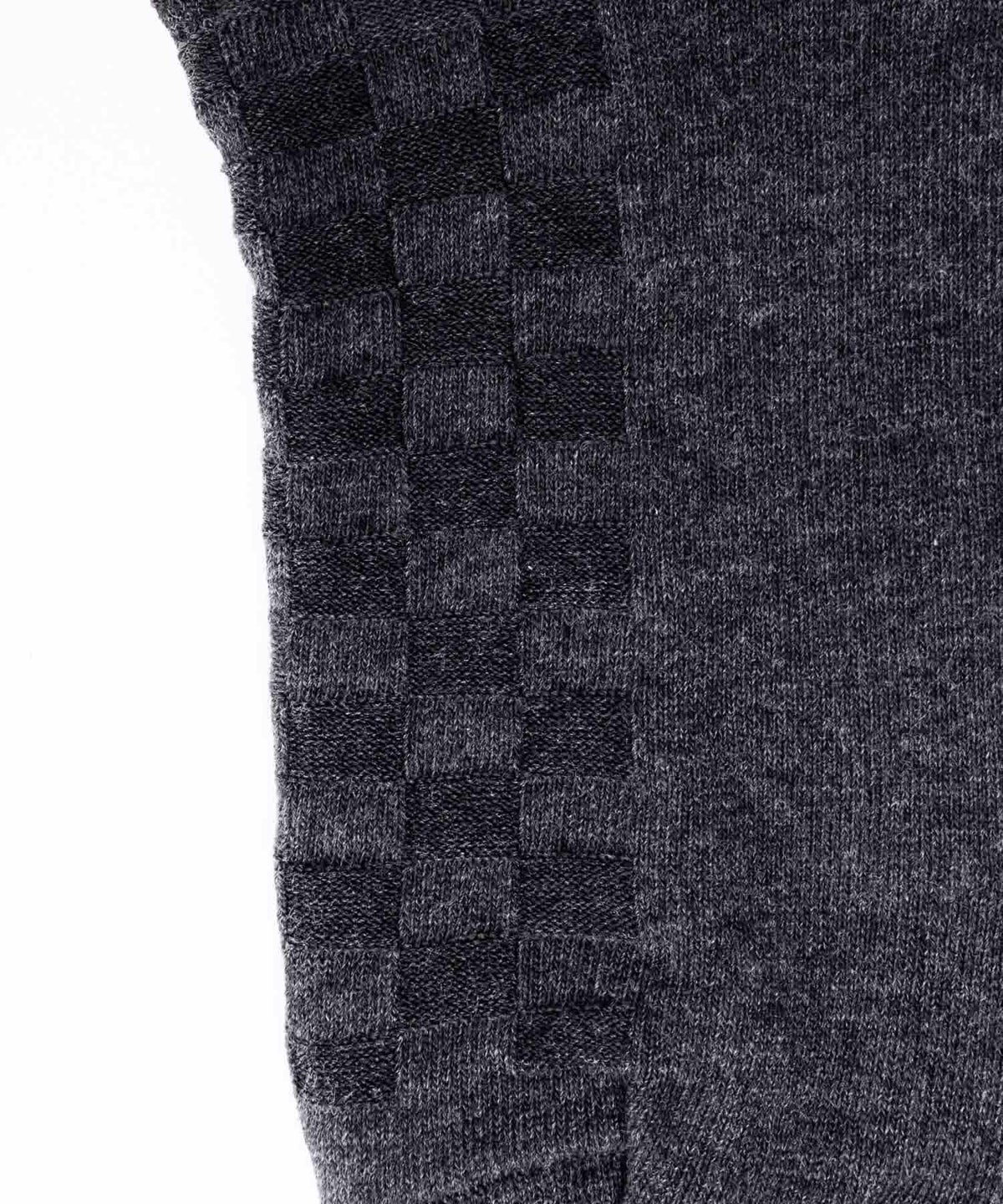 NAVY クルーソックス ロックチェック柄 メンズ