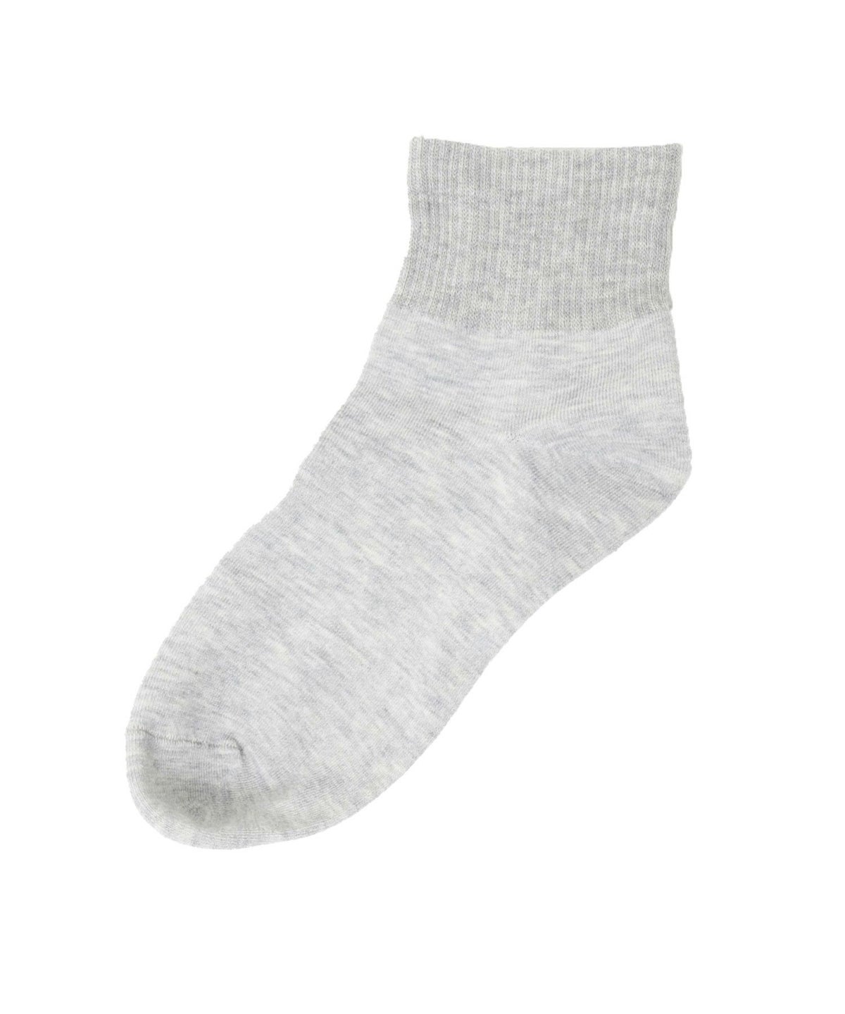 NAVY リブクォーターソックス バンブー素材 レディース