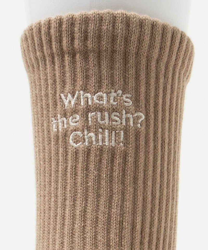 NAVY  リブクルーソックス ロゴ刺繍 レディース商品画像-19