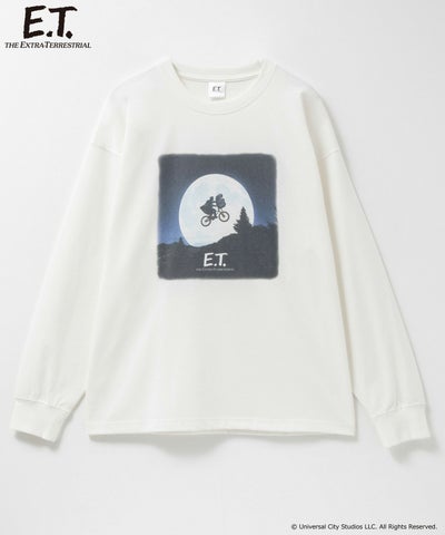 E.T. ピグメント調長袖Tシャツ メンズ