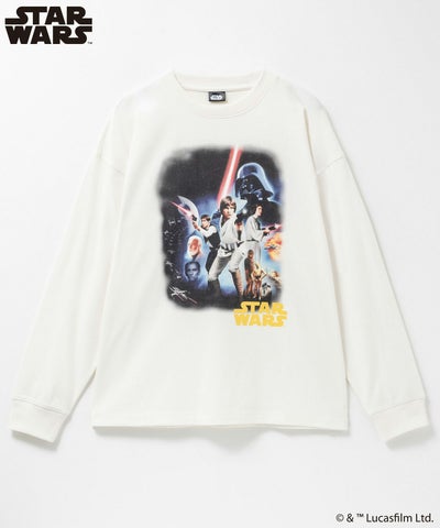 STAR WARS ピグメント調長袖Tシャツ メンズ