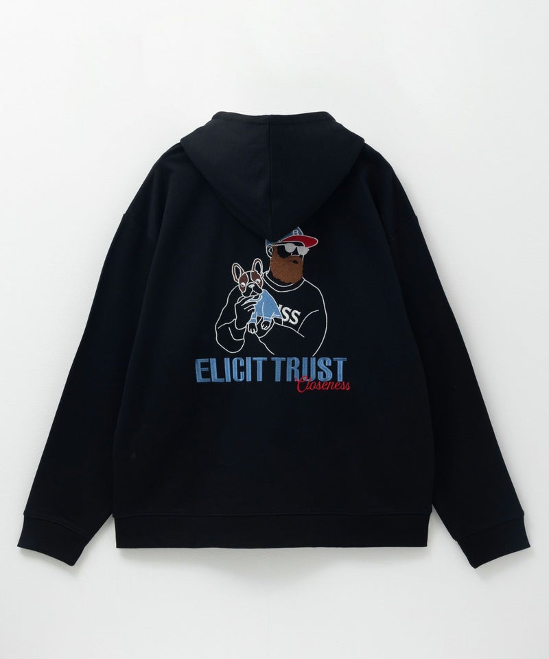 ひげサガラ裏毛ジップパーカー メンズ商品画像-7