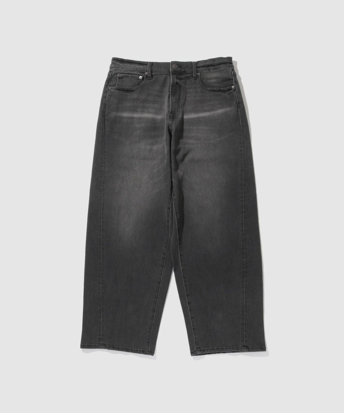 NAVY 毎日はきたくなるデニム「マイデニ」 バレルレッグ ワイドパンツ メンズ