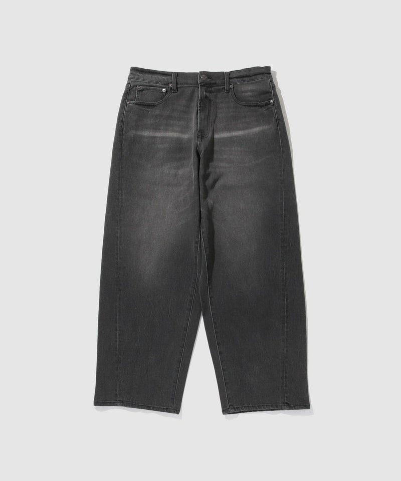 NAVY  毎日はきたくなるデニム「マイデニ」 バレルレッグ ワイドパンツ メンズ商品画像-21