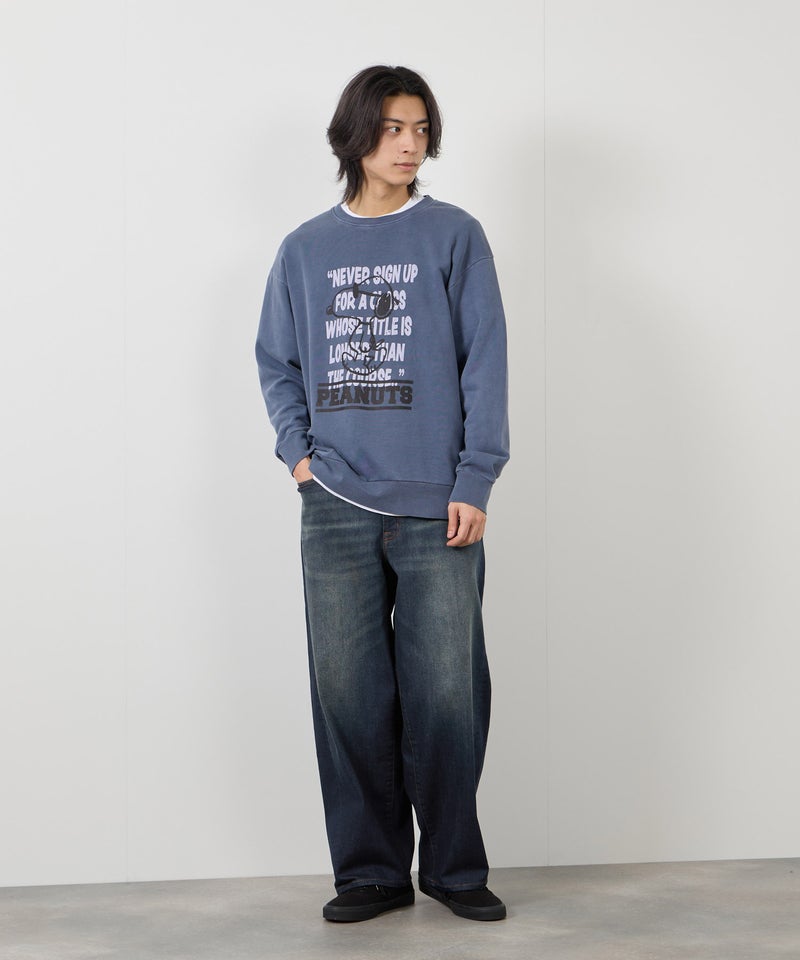 NAVY 毎日はきたくなるデニム「マイデニ」 バレルレッグ ワイドパンツ メンズ商品画像-21