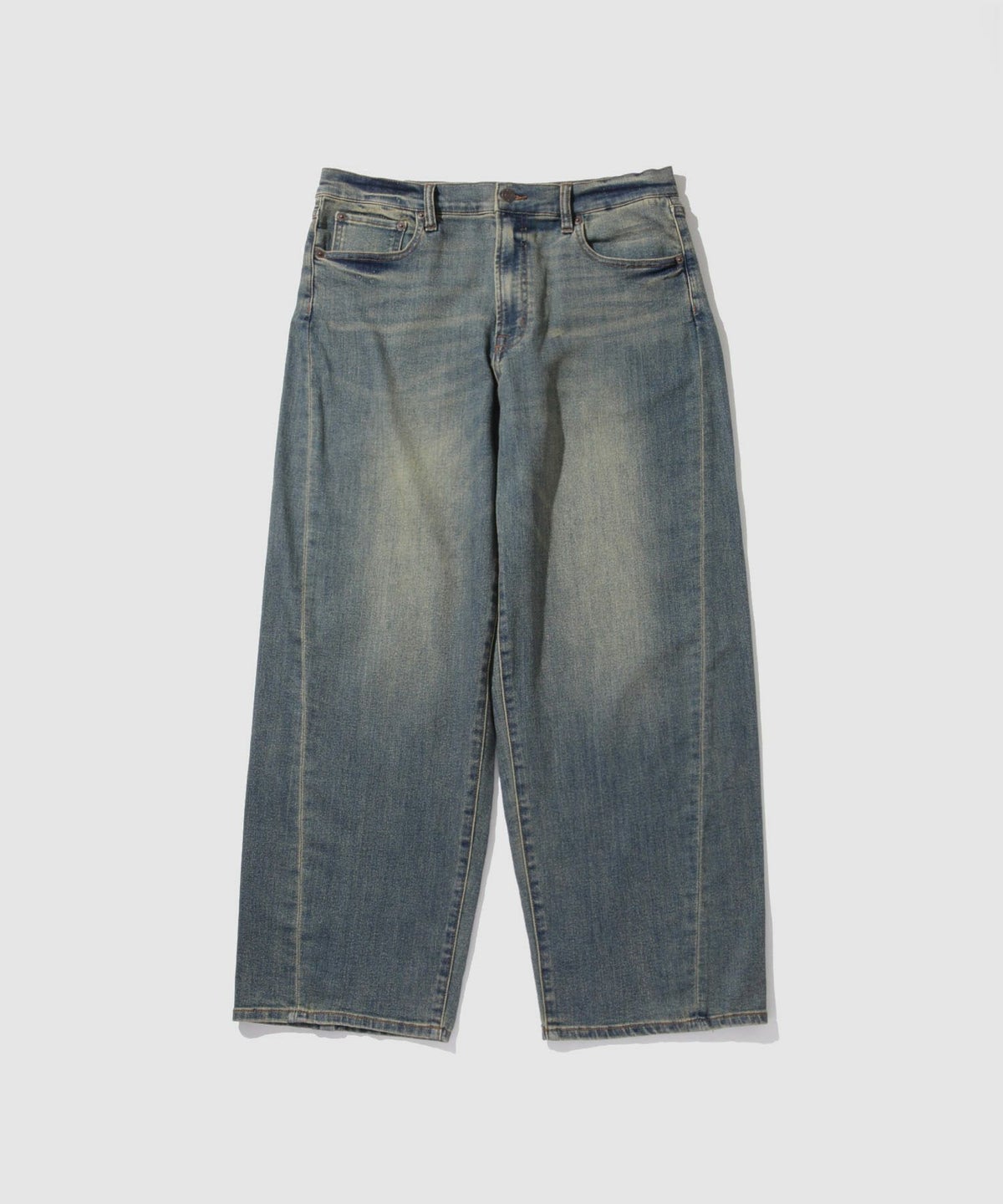 NAVY 毎日はきたくなるデニム「マイデニ」 バレルレッグ ワイドパンツ メンズ