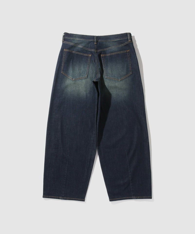 NAVY 毎日はきたくなるデニム「マイデニ」 バレルレッグ ワイドパンツ メンズ商品画像-24