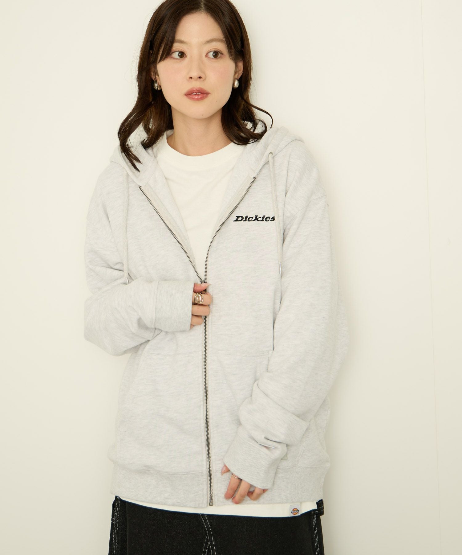 Dickies 裏毛フルジップパーカー メンズ