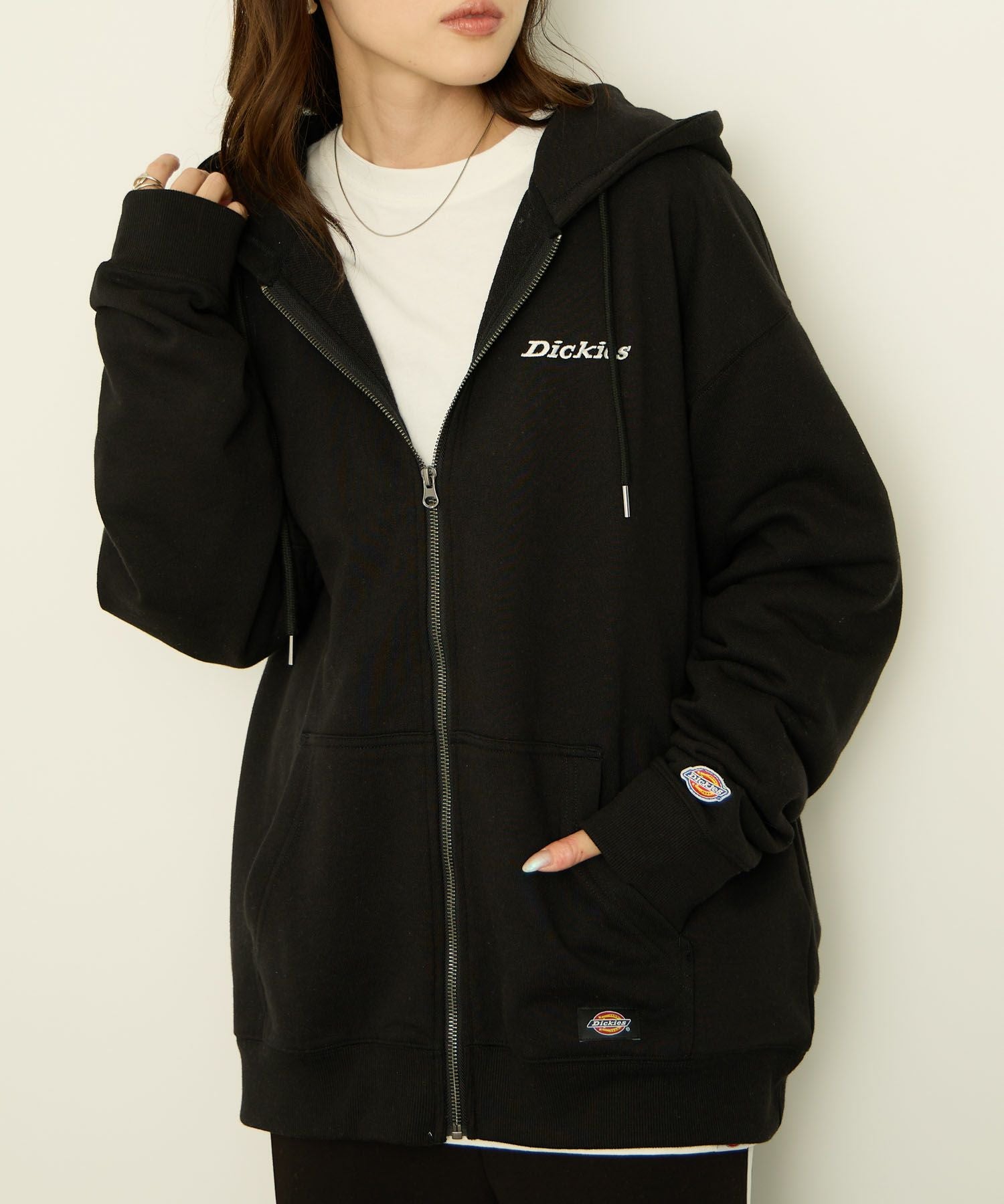 Dickies 裏毛フルジップパーカー メンズ