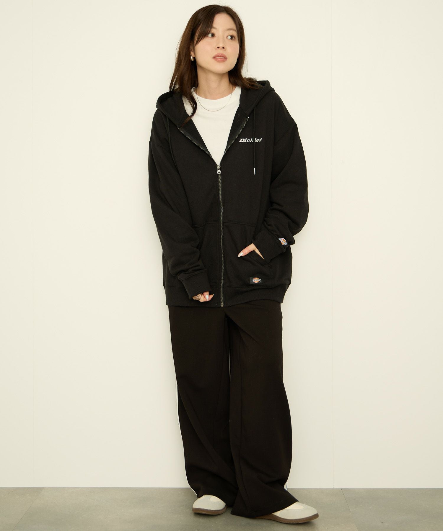 Dickies 裏毛フルジップパーカー メンズ