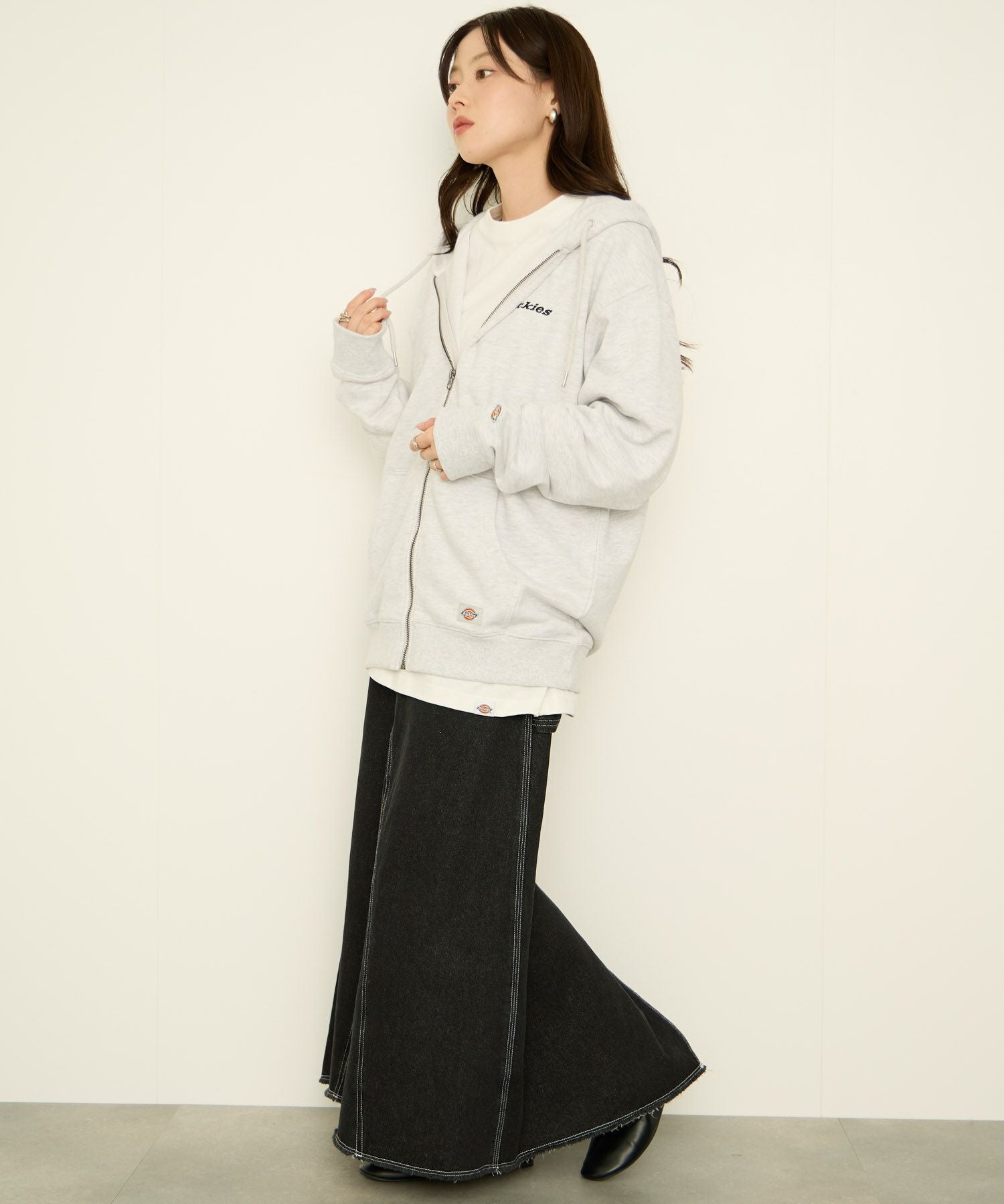 専用　ハイスペック裏毛フルジップフーディとパーカー2点セット Dickies 裏毛フルジップパーカー メンズ