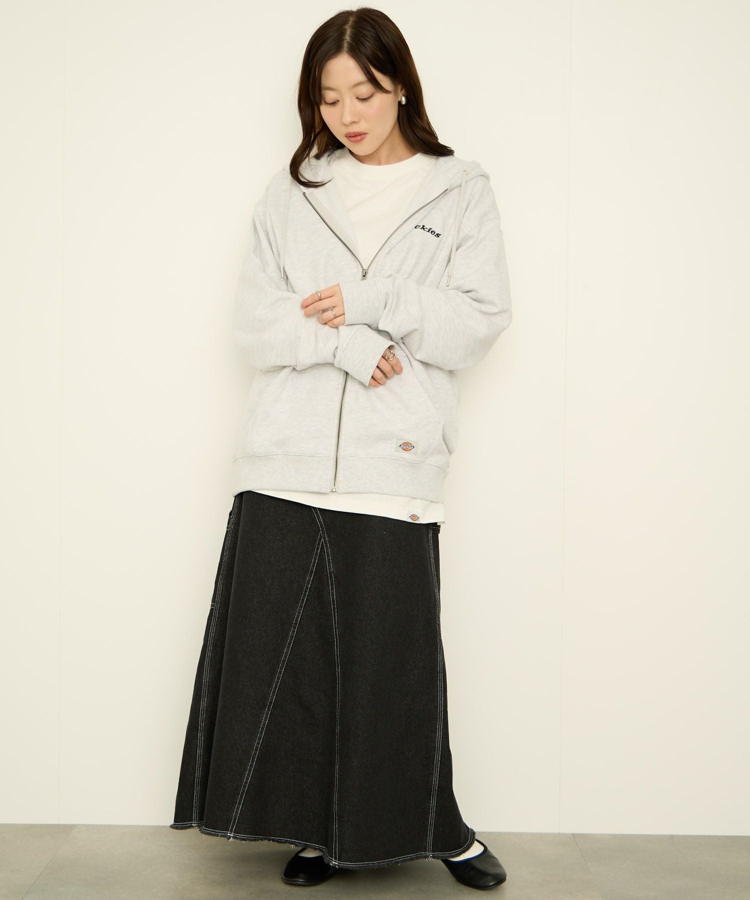 Dickies 裏毛フルジップパーカー メンズ