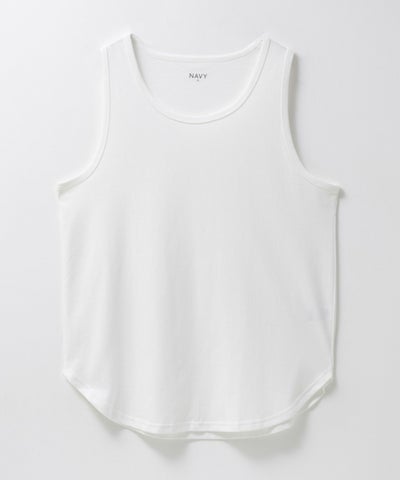 NAVY ラウンドロング丈タンクトップ メンズ