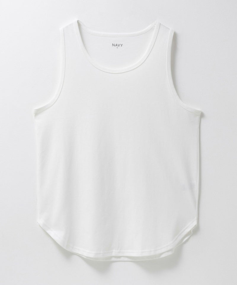 NAVY  ラウンドロング丈タンクトップ メンズ メール便 対応商品商品画像-1