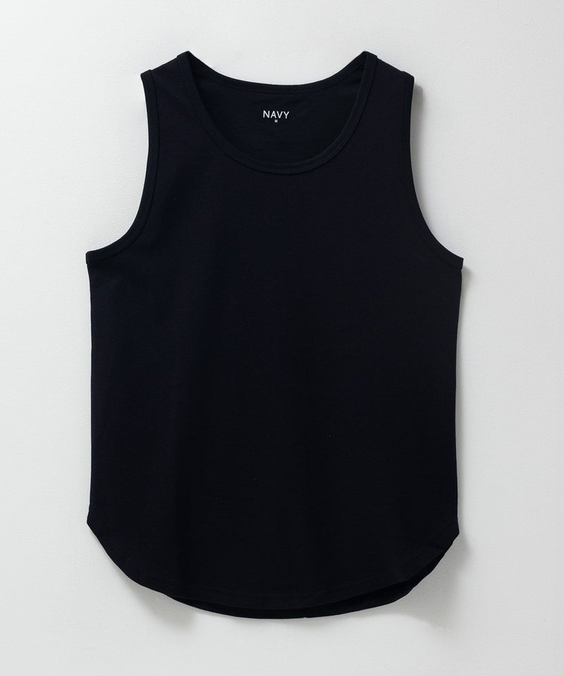 NAVY ラウンドロング丈タンクトップ メンズ メール便 対応商品商品画像-3