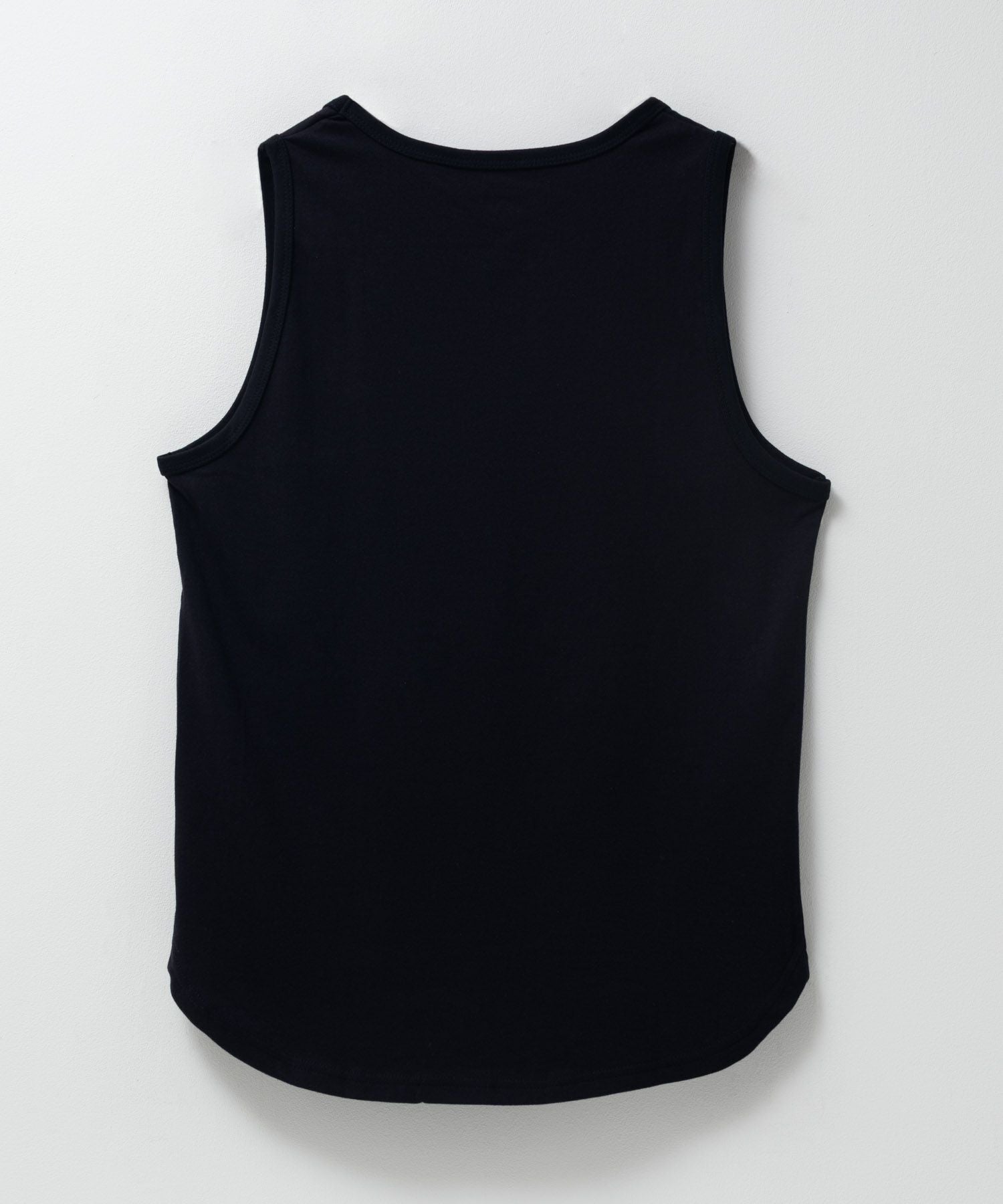 Mサイズ 新品 黒色 タンクトップ NAVY ラウンドロング丈タンクトップ メンズ