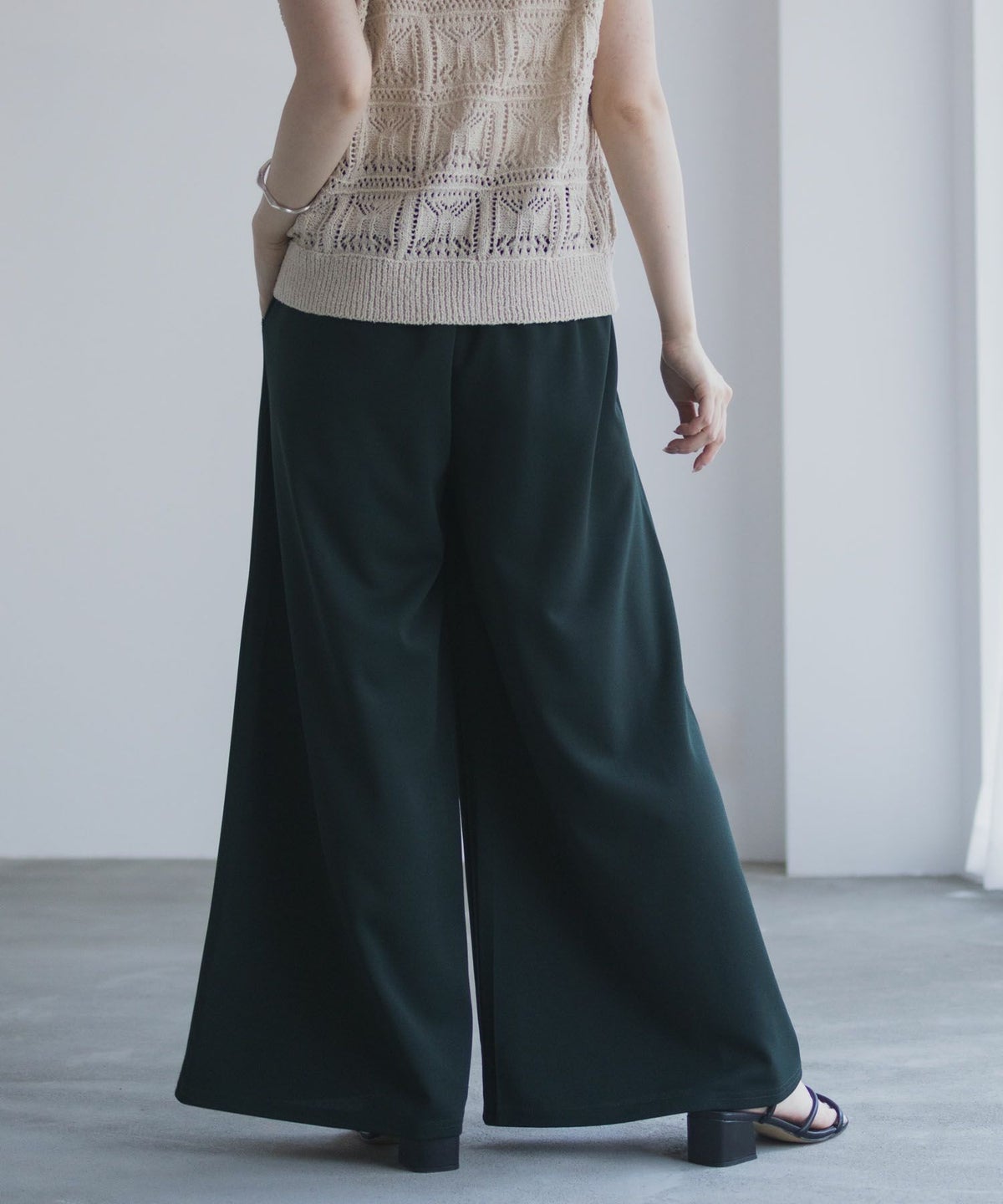 nAvy ジョーゼットワイドパンツ レディース