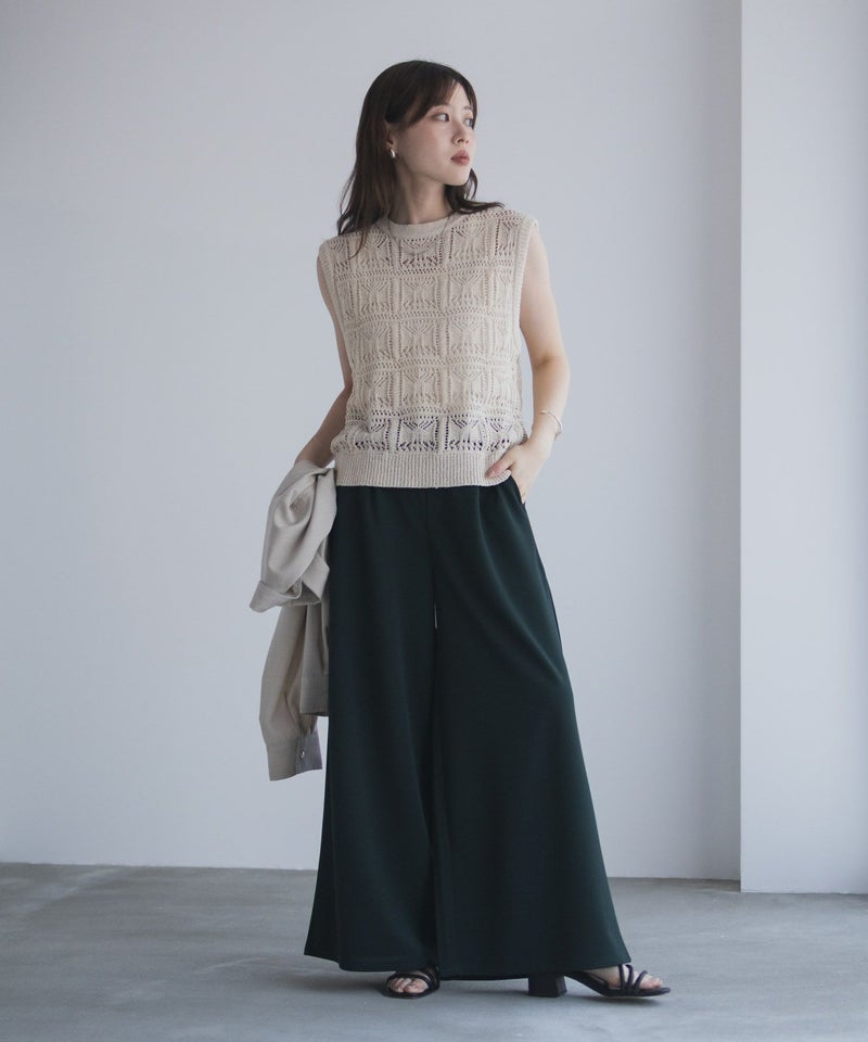 nAvy ジョーゼットワイドパンツ レディース商品画像-19