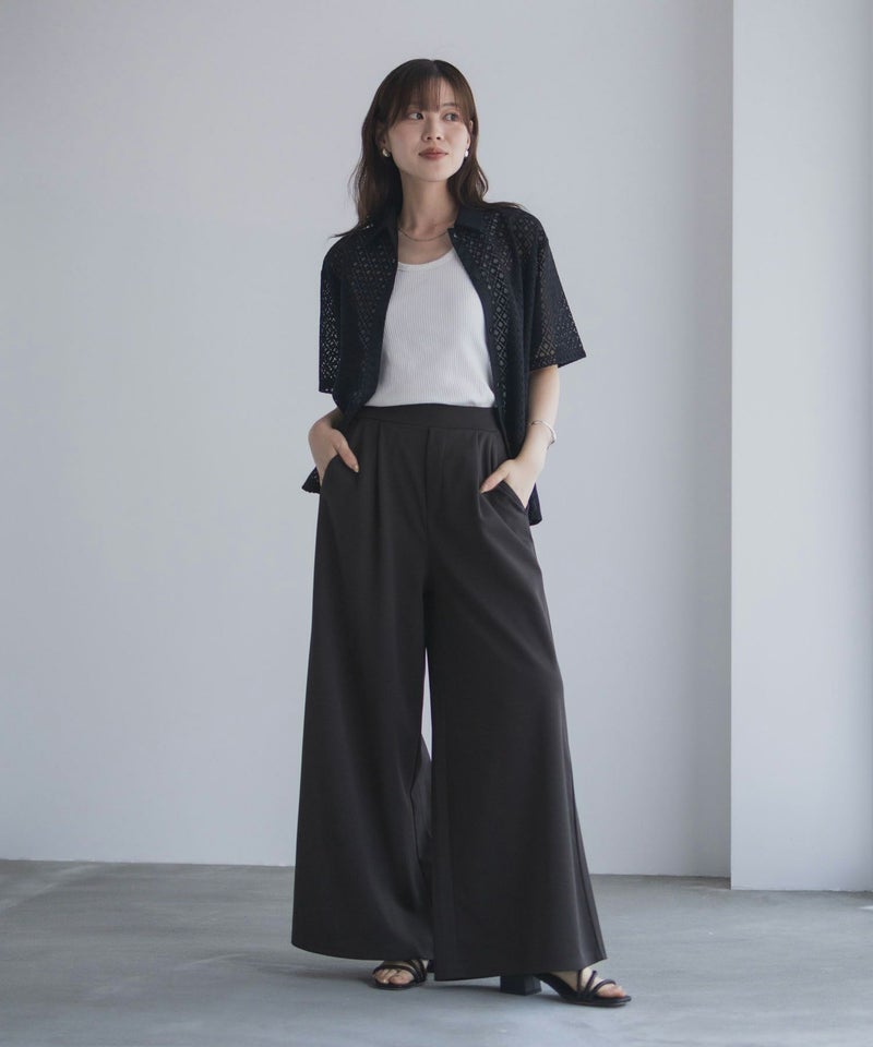 nAvy  ジョーゼットワイドパンツ レディース商品画像-37