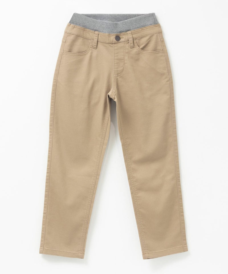 NAVY  のびるモン ストレッチツイルストレートパンツ ウエストリブパンツ キッズ商品画像-5