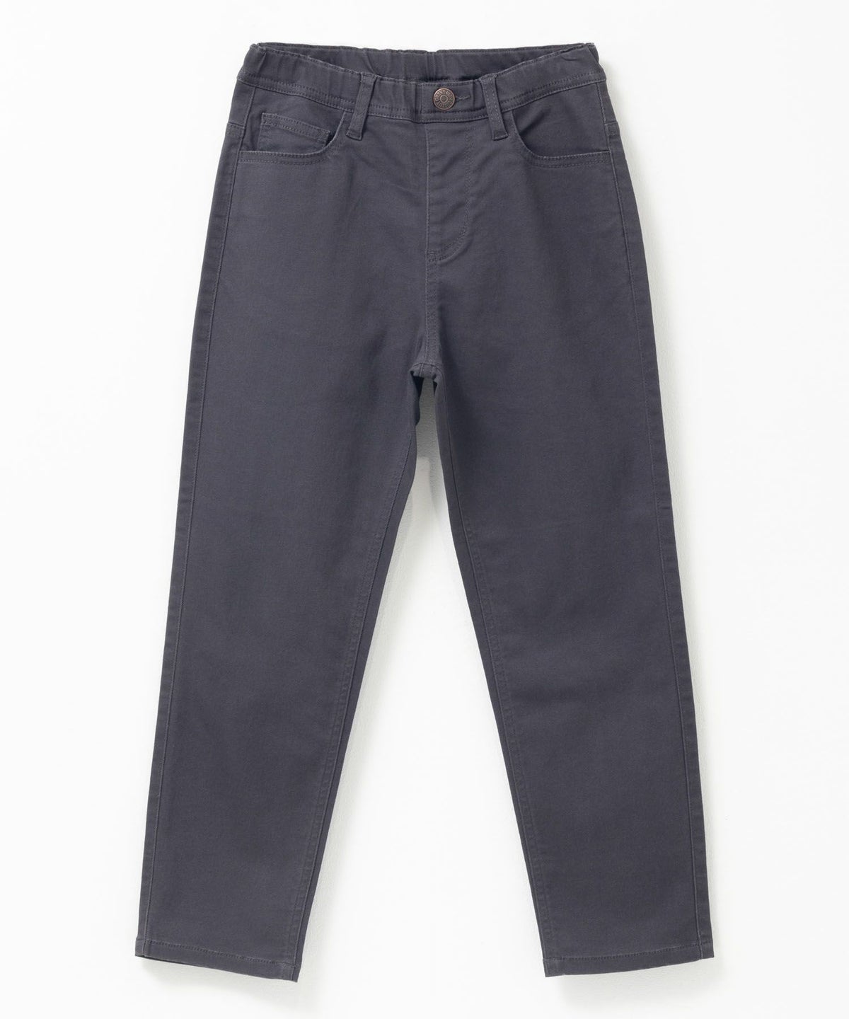 NAVY のびるモン ストレッチツイルストレートパンツ ウエストギャザーパンツ キッズ