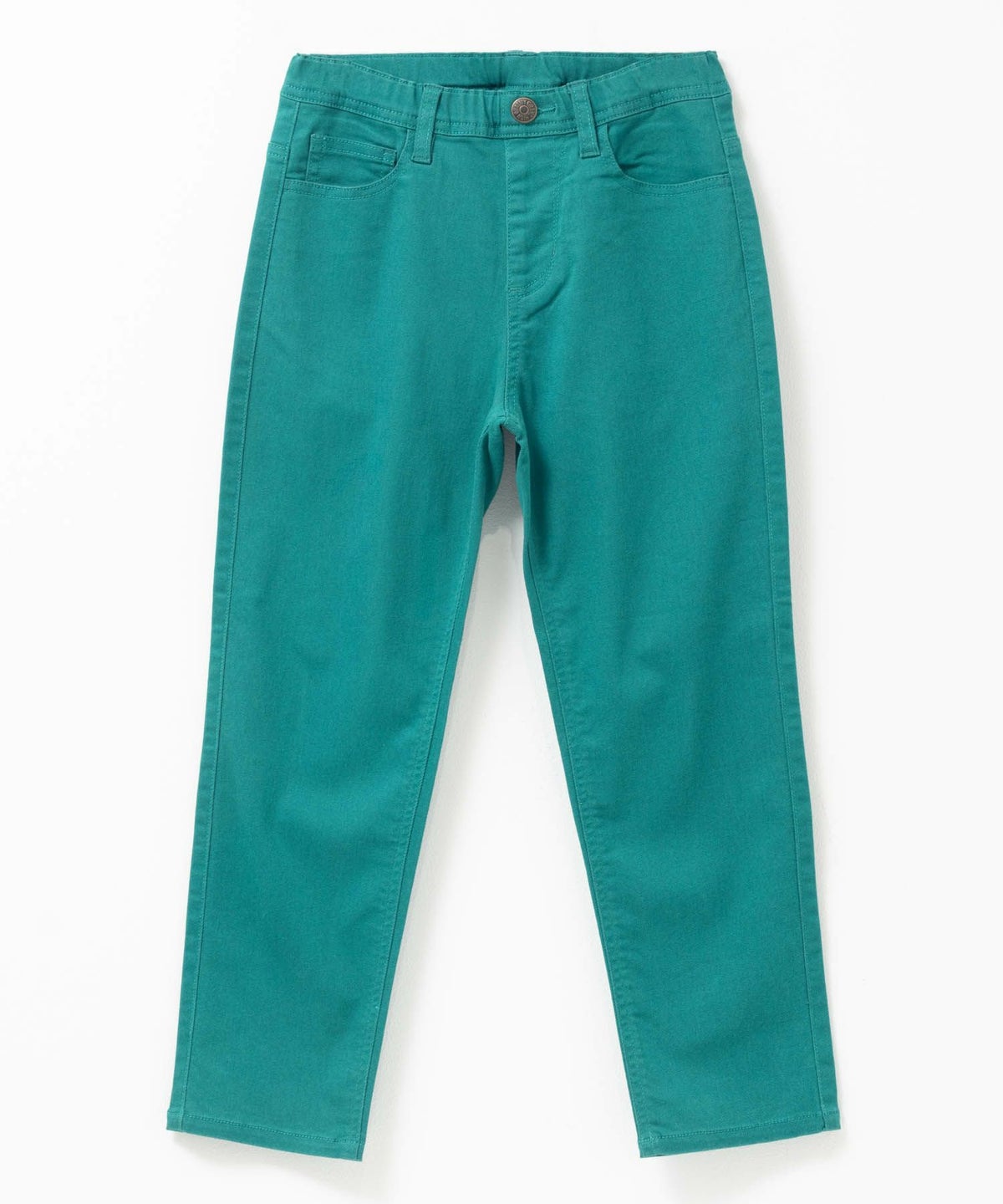 NAVY のびるモン ストレッチツイルストレートパンツ ウエストギャザーパンツ キッズ