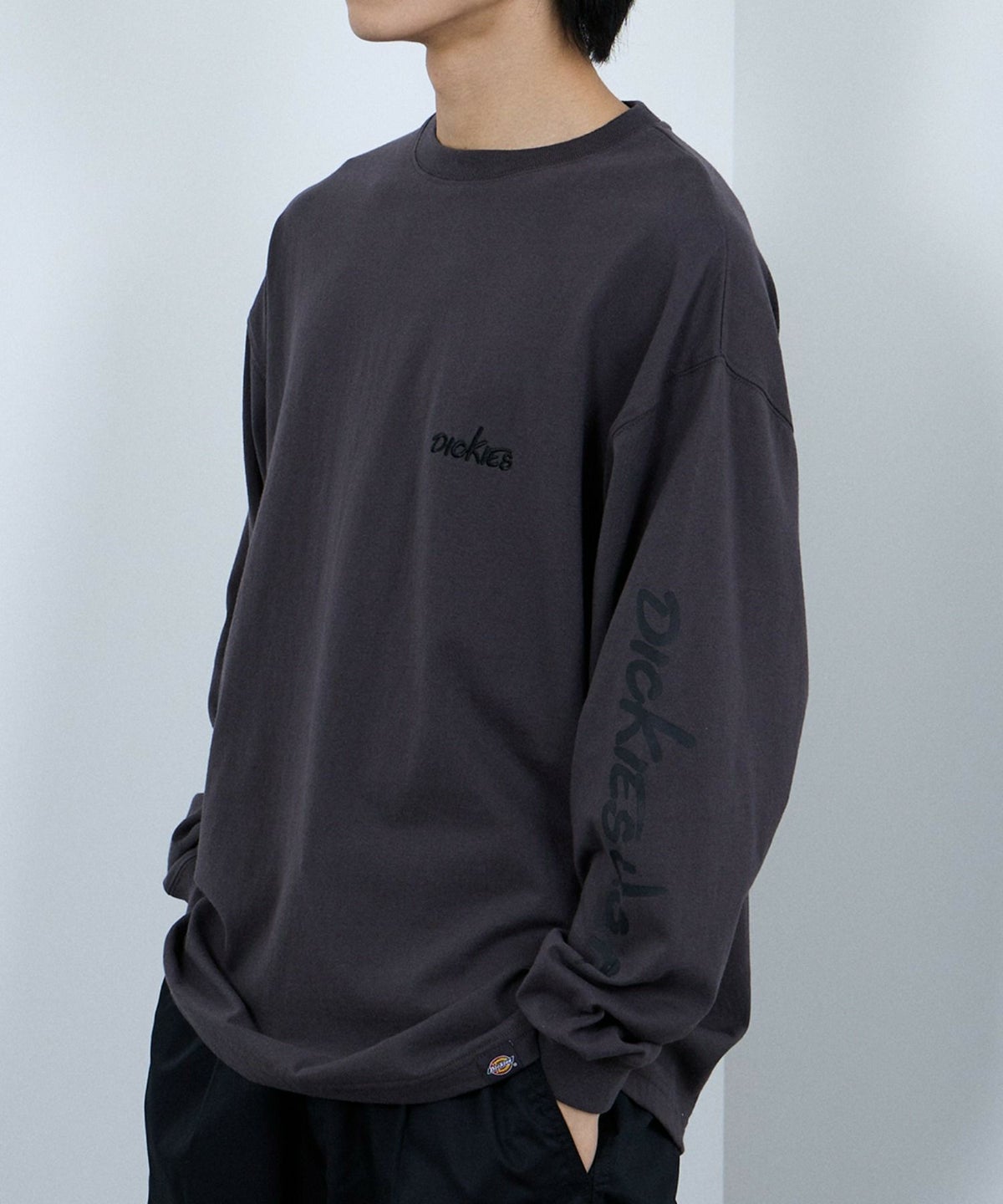 Dickies スリーブプリント長袖Tシャツ メンズ