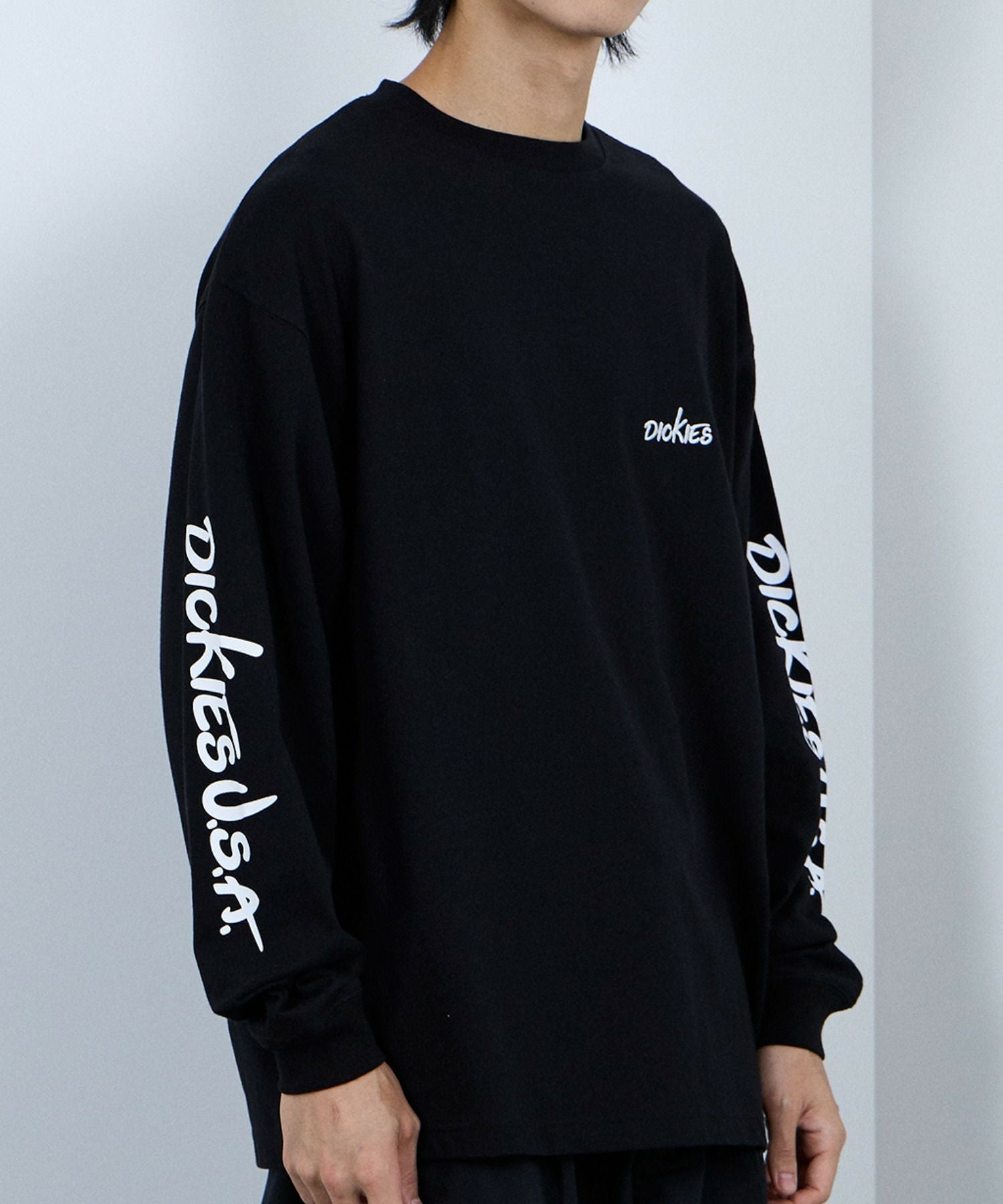 Dickies スリーブプリント長袖Tシャツ メンズ