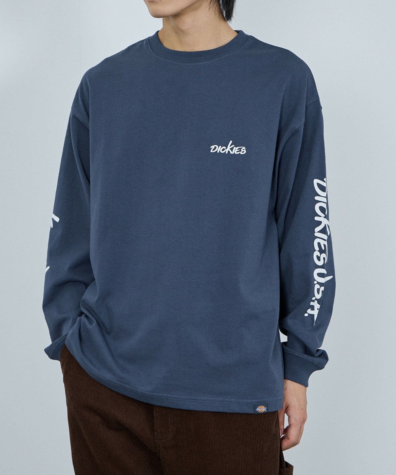 Dickies スリーブプリント長袖Tシャツ メンズ